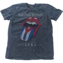 The Rolling Stones, Tričko Havana Cuba, Unisex, Modrá