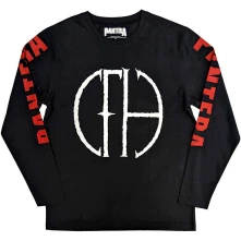 Pantera, Tričko s dlhým rukávom Frayed Logo, Unisex, Čierna