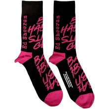 Ed Sheeran, Ponožky Bad Habits, Unisex, Čierna