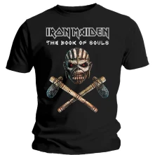 Iron Maiden, Tričko Axe Colour, Unisex, Čierna