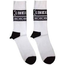 Linkin Park, Ponožky LP Repeat, Unisex, Biela