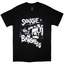 Siouxsie and the Banshees, Tričko Live!, Unisex, Čierna