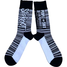 Slipknot, Ponožky Barcode, Unisex, Čierna
