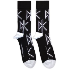 Dead Kennedys, Ponožky DK Logo Repeat, Unisex, Čierna
