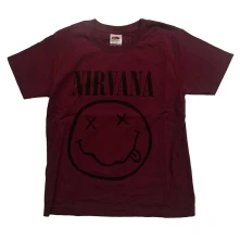 Nirvana, Tričko Grey Smiley, Dieťa, Červená