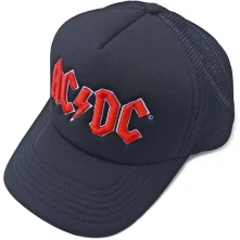 AC/DC, Šiltovka Red Logo, Unisex, Čierna