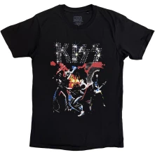 Kiss, Tričko Band Sparkle, Unisex, Čierna