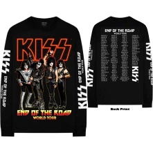 Kiss, Tričko s dlhým rukávom End Of The Road Tour, Unisex, Čierna