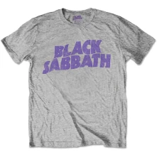 Black Sabbath, Tričko Wavy Logo, Dieťa, Šedá