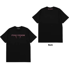 Blackpink, Tričko Pink Venom Logo, Unisex, Čierna