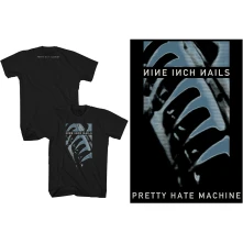 Nine Inch Nails, Tričko Pretty Hate Machine, Unisex, Čierna