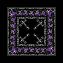Black Sabbath, Šatka Cross Logo, Unisex, Čierna