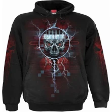 Spiral Stairs, Mikina Death By Tv, Unisex, Čierna