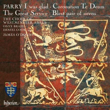 CD PARRY: JERUSALEM; I WAS GLAD; BLEST PAIR OF SIRENS