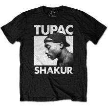 2Pac, Tričko Eyes Closed, Unisex, Čierna