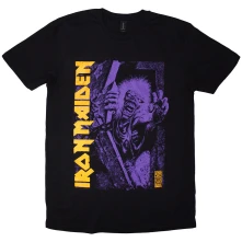Iron Maiden, Tričko Est. 1975 No Prayer Grave Purple, Unisex, Čierna