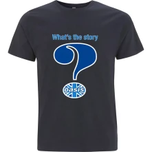 Oasis, Tričko Question Mark, Unisex, Modrá
