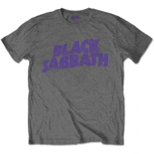 Black Sabbath, Tričko Wavy Logo, Dieťa, Šedá