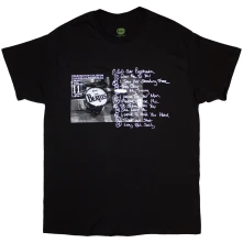 The Beatles, Tričko Washington '64 Drum Photo & Setlist, Unisex, Čierna