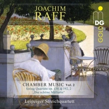 CD LEIPZIGER STREICHQUARTETT - RAFF, VOL. 2: STRING QUARTETS NO. 5 OP. 138 & NO. 7 OP. 192, 2 SCHONE MULLERIN