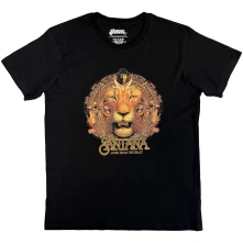 Carlos Santana, Tričko Lionhead, Unisex, Čierna