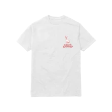 Marko Damian, Tričko Blažená nevedomosť, Unisex, Biela