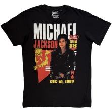 Michael Jackson, Tričko Bad Tour '88 Tokyo, Unisex, Čierna