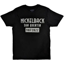 Nickelback, Tričko San Quentin, Unisex, Čierna