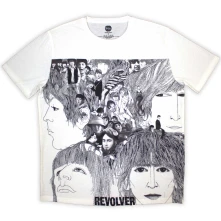 The Beatles, Tričko Revolver, Unisex, Biela