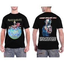 Iron Maiden, Tričko England 2014 Tour, Unisex, Čierna