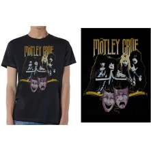 Motley Crue, Tričko Theatre Vintage, Unisex, Čierna