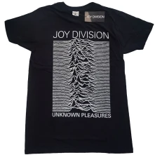 Tričko Unknown Pleasures White On Black