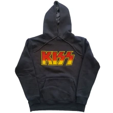Kiss, Mikina Classic Logo, Unisex, Šedá