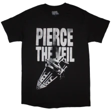 Pierce the Veil, Tričko Large Text, Unisex, Čierna