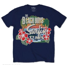 The Beach Boys, Tričko Surfin USA Tropical, Unisex, Modrá