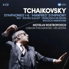 CD TCHAIKOVSKY: SYMPHONIES 1-6, MANFRED SYMPHONY, FRANCESCA DA RIMINI, ROMEO AND JULIET FANTASY OVERTURE, 1812, ROCOCO VARIATIONS