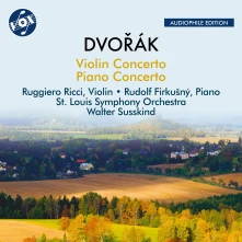 CD RICCI, RUGGIERO - ANTONIN DVORAK: VIOLIN CONCERTO IN A MINOR, OP. 53; PIANO CONCERTO IN G MINOR, OP. 33