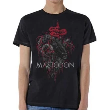 Mastodon, Tričko Rams Head Colour, Unisex, Čierna