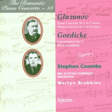 Stephen Coombs, CD GLAZUNOV & GOEDICKE: PIANO CONCERTOS (HYPERION ROM