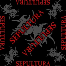 Sepultura, Šatka Logo, Unisex, Čierna