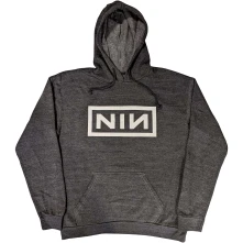 Nine Inch Nails, Mikina Classic Logo, Unisex, Šedá