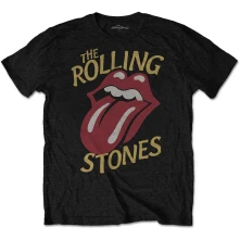 The Rolling Stones, Tričko Vintage Typeface, Unisex, Čierna