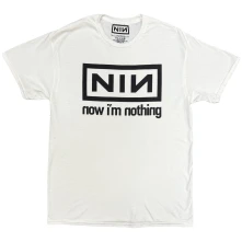 Nine Inch Nails, Tričko Now I'm Nothing, Unisex, Biela