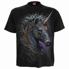 Spiral Stairs, Tričko Celtic Unicorn, Unisex, Čierna