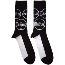 The Beatles, Ponožky Drum Logo Repeat, Unisex, Čierna