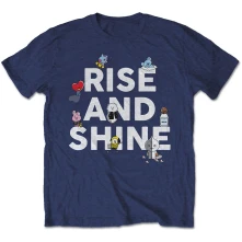 BTS, Tričko Rise And Shine, Unisex, Modrá