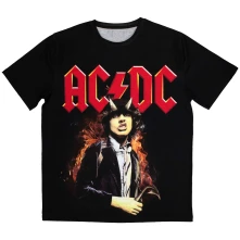 AC/DC, Tričko Angus Highway To Hell, Unisex, Čierna