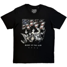 Kiss, Tričko Made In The USA, Unisex, Čierna