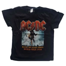 AC/DC, Tričko Blow Up Your Video, Dieťa, Čierna
