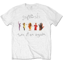 Genesis, Tričko Turn It On Again, Unisex, Biela